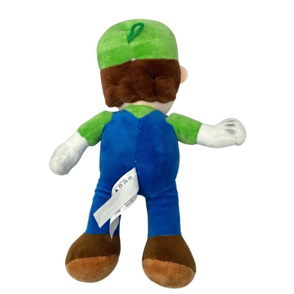 Super Mario Luigi Plush Toy 9 Inch Nintendo 2023 Embroidered Eyes - Picture 2 of 6
